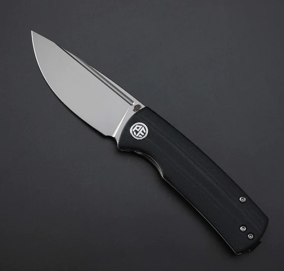 Petrified Fish Mini Beluga Folding Knife, 14C28N Blade, G10 Black, PFP01XDP